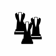 Fortress symbol. Flat linear design. Fortress icon. Isolated vector element.