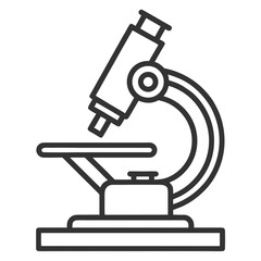 Laboratory Equipment Outline Illustration
