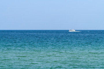 Obraz premium patrol boat on the sea