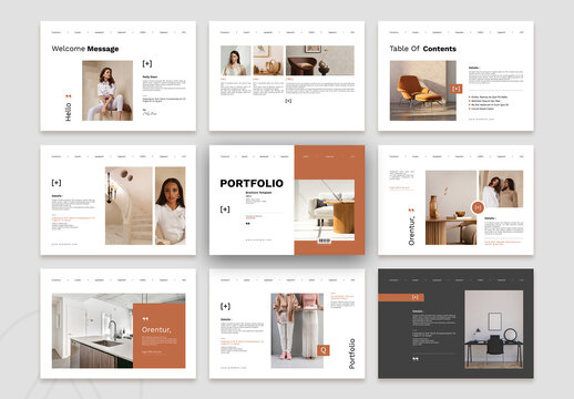 Portfolio Landscape Brochure Template
