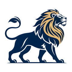 Fototapeta premium vector illustration of a cartoon lion