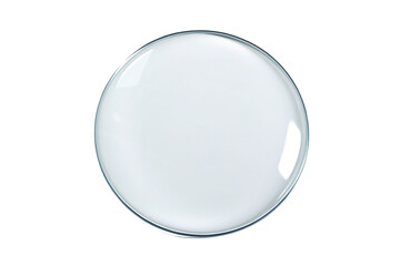 White contact lens on black background representing modern eyewear solution under bright lighting