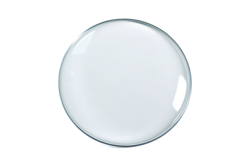 White contact lens on black background representing modern eyewear solution under bright lighting