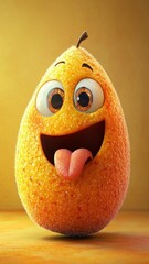 Playful Fruit Cartoon