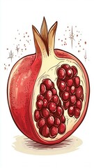Juicy Pomegranate: Seeds & Art