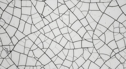 Obraz premium Elegant Distressed Ceramic Background with Cracked Gold Pattern, Aged Textured Wallpaper Design in Black