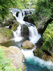 伊達市にある三階滝の風景