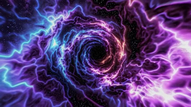 Vibrant cosmic vortex with swirling energy