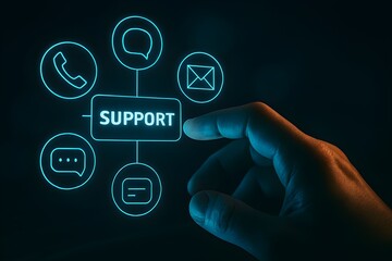 Business Support Icon Interface