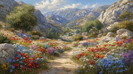 SENTIERO FIORITO TRA LE MONTAGNE