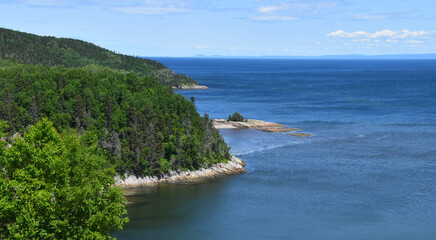 The Saint Lawrence River in summer, Tadoussac, Québec, Canada