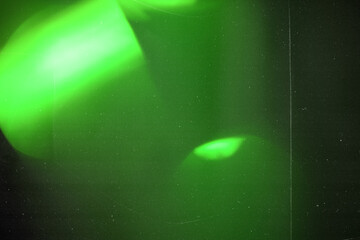 light leak overlay effect with scratch dust and blur green light leaks,retro grain noisy film...