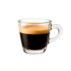 Espresso Coffee Shot in Glass Cup