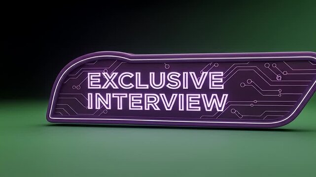 Get exclusive interview access with this dynamic video opener for modern media broadcasts