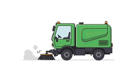 green dump truck