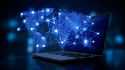 Global Network of Connective Servers Managed from a Laptop