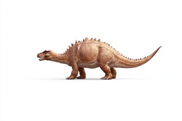 Obraz premium Realistic dinosaur art featuring kentr model perfect for educational and scientific visuals