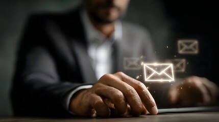 Email marketing expert analyzing campaign performance data on a smartphone