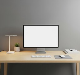 monitor and computer