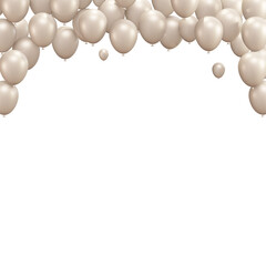 Beige Balloons Frame