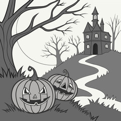 Hellowen party. Happy Hellowen background vector,hellowen design vector,happy hellowen background image, hellowen background illustration 