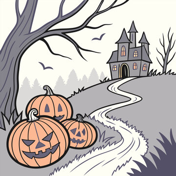Hellowen party. Happy Hellowen background vector,hellowen design vector,happy hellowen background image, hellowen background illustration 