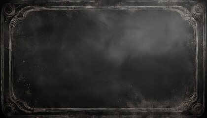 an overlay of dust and scratches mimicking the effect of an old film creating a distressed chalkboard like design