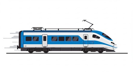 Naklejka premium train on a white background