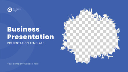 Minimal business presentation slide design template and pitch deck slide template or sales guide slider, multipurpose template for presentation slide.