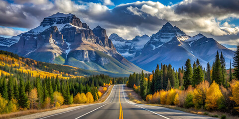 mountain road in the mountains