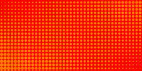 Dots halftone orange color pattern gradient texture with technology digital background. Dots pop art comics with summer background.