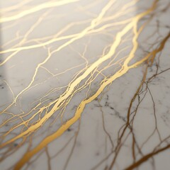 Elegant marble texture with golden veins, luxurious stone surface, seamless pattern for interior design and high-end backgrounds