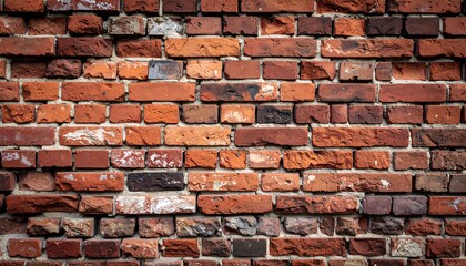 Obraz premium Old Red Brick Wall Texture. (1)