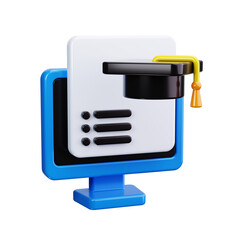 Learning & Education 3d render icons