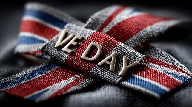 Heartfelt Victory in Europe Day Design Showcasing Patriotism and Unity - Powered by Adobe