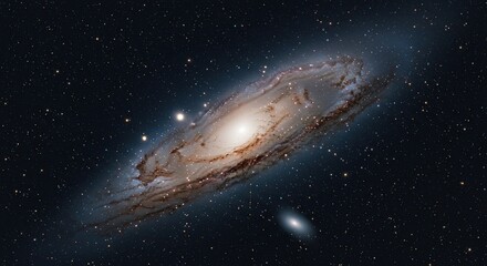 Obraz premium Andromeda galaxy wallpaper hd space nebula stars cosmos universe astronomy background high resolution image