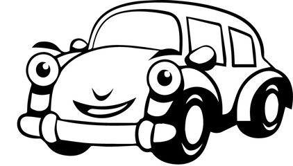 icon cartoon car