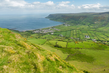 Lurigethan Mountain in County Antrim, Northern Ireland 