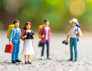 日本の秋を旅するクレイアート人形