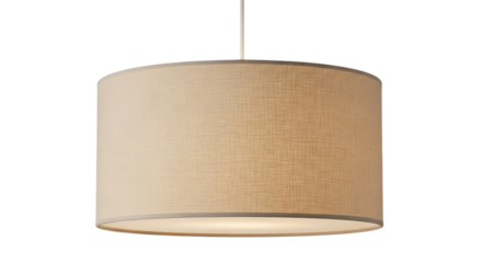 Drum Shade Pendant Light Isolated on Transparent Background