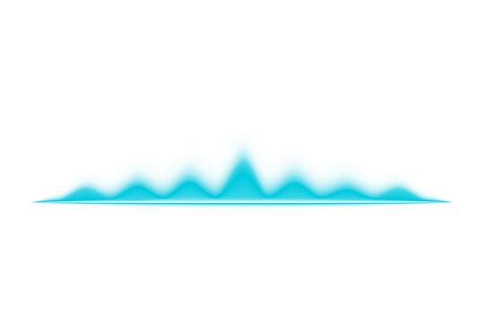 Blue transparent waveform light burst abstract audio visualization sound waves blue glow energy spectrum pulse oscillation neon vibrant glowing digital motion