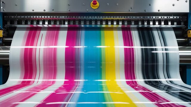 Colorful Printing Press Machine Paper Roll Production Process