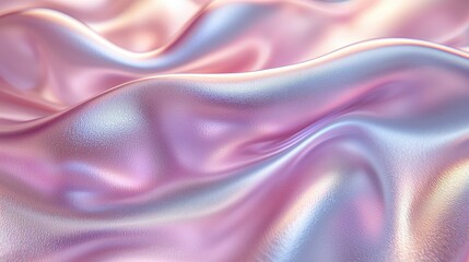 Obraz premium A vibrant, dynamic wave of iridescent fluid, reminiscent of a futuristic cityscape, pulsates and flows in 3D space, offering a captivating visual feast that is perfect for modern and retro designs 