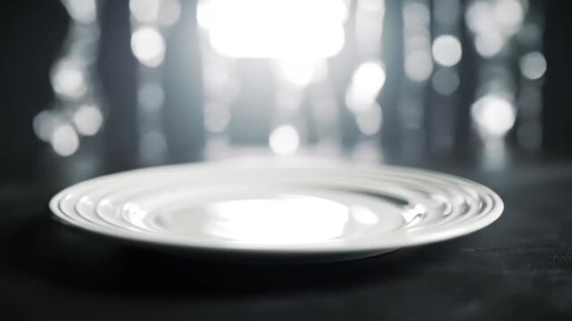 empty white plate