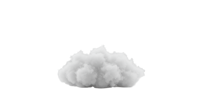 Ethereal transparent cloud-like form with soft fluffy textures, resting on a seamless transparent studio background, creating an infinite void, tranquil minimalist serenity