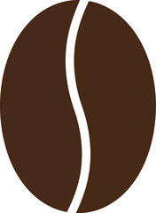 Minimalist coffee bean icon