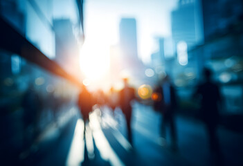 Fototapeta premium beautiful office background lighting linkedin portraits modern blurred light perfect business figure art bokeh city blue digital pattern sun blur abstract portrait urban yashmak nature