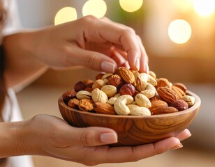 ボウルに入ったミックスナッツ