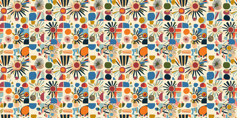 seamless pattern with floral motiv
