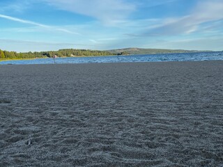 beach sand and sea
